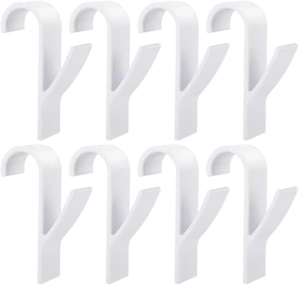 8 Pieces Radiator Hooks, White Towel Hooks, Towel Rail Radiator Hooks