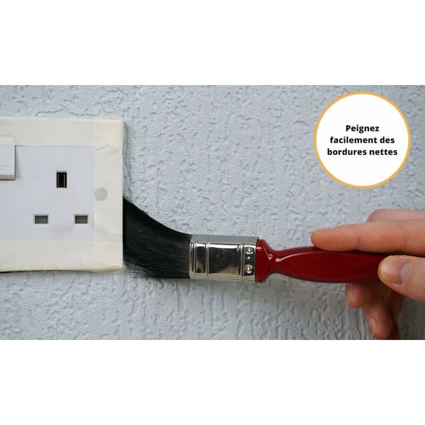Malertape - 50 mm x 50 m - Til beskyttelse af overflader under dekorations-/malerarbejde - Opløsningsmiddelfri tape - 2 ruller