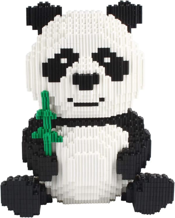 Panda Micro Byggeklodser Dyre Mini Byggelegetøj Klodser, Vers