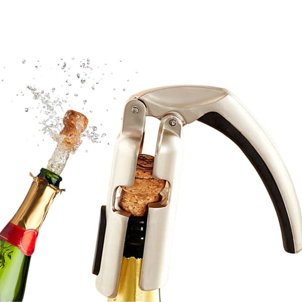 Champagneflaskeåbner Proptrækker til Mousserende Vin, Vinproptrækker Professionel Rustfrit Stål