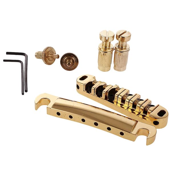 Låsande Rullsadelstall Set för LP-Gitarr - Guld