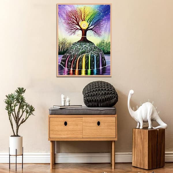 5D DIY Aikuisten Digitaalinen Timanttimaalaussarja 12x16 Tuumaa, Täysin Pyöreä