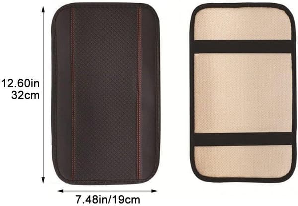 Skinn Auto Armlene Pad Deksel Sklisikker Midtarmlene Universal Box Pute Styling Tilbehør -