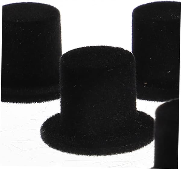 20 stk. Mini-cylinderhat juledukke dekorativ hat miniature til håndværk pyntemateriale lille formel dukke
