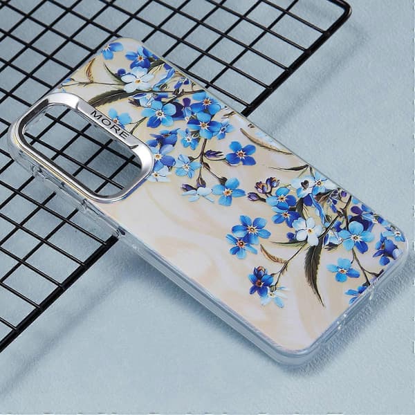 Case for Samsung Galaxy S25 PC TPU Protective Phone Cover Laser Cut Floral Pattern - AH2