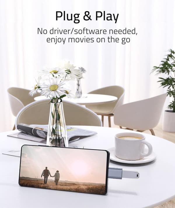 USB C till USB-adapter (2-pack), USB-C hane till USB 3.0 hona adapter kompatibel med MacBook Pro efter 2016, MacBook Air och mer, Blå blue