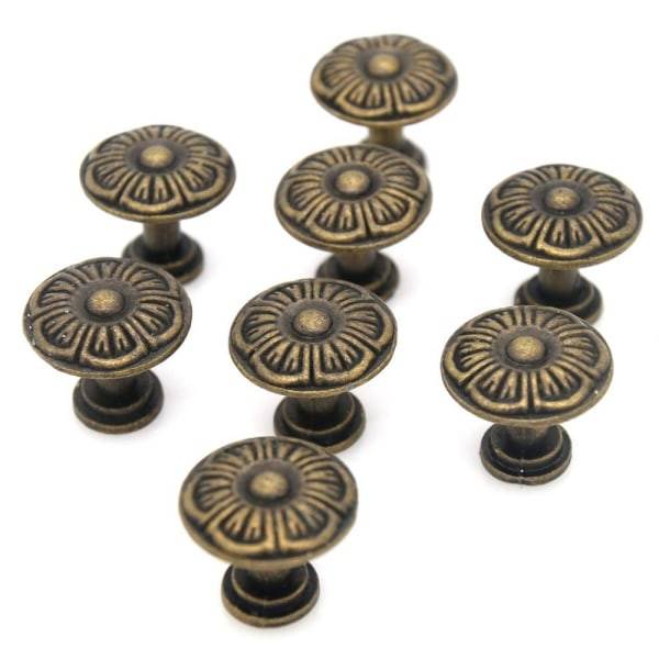 8 pcs Cabinet Handles Drawer Handles Brass Pull Handles