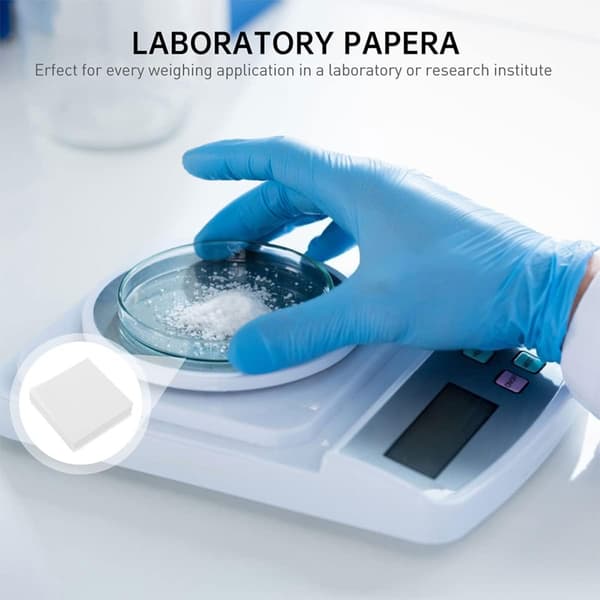 500 Sheets Weighing Paper Non-stick Smooth Surface Lab Supplies White Paper