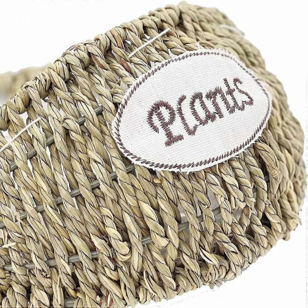 2 Pcs Wall Hanging Basket, Handmade Woven Basket