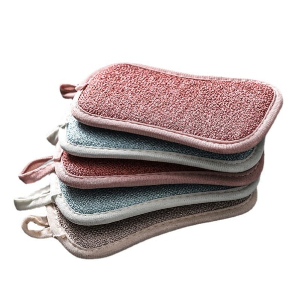 12-pakks med mikrofiber svamper som ikke riper, med kraftig skurekraft, flerbruks skuresvamper for kjøkken