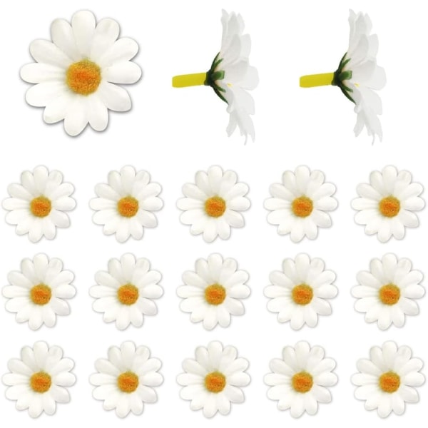 100 stk Gerbera Daisy Kunstige Blomster, Liten Daisy, Kunstig Daisy, Stoffblomst, Designet for Blomsterdekorasjoner, Fa