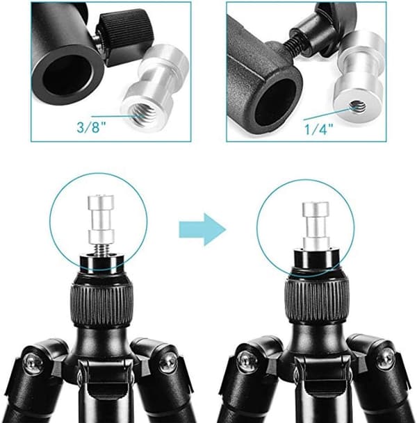 Blitzskinne, blitzholder 3-delt paraplyholder med blitzsko og 1/4\" & 3/8\" tap til lampestativ, blitzenheder