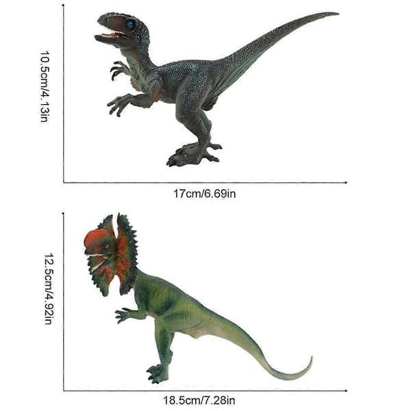Dilophosaurus Dinosaur Actionfigur Dinosaur Simulation Legetøj Dinosaur Ornament Gave til Børn