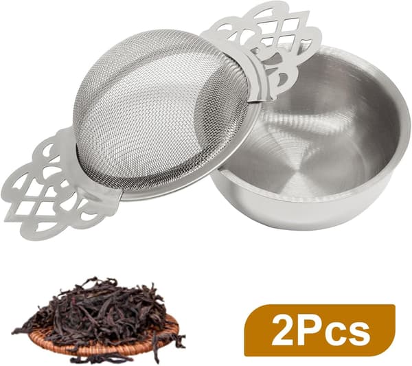 2 kpl teesiiviläkulho 2 kpl hopeaa hopeaa Silver