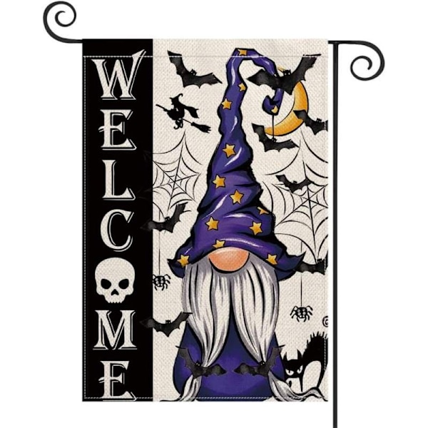 Halloween Haveflag til Haven Udendørs Dekorationer Have Udendørs Dekoration 12 x 18 Græskar Spøgelse Kat