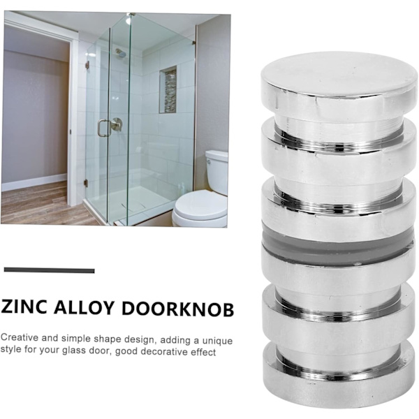 Integrated and practically designed bathroom door handle for shower and
