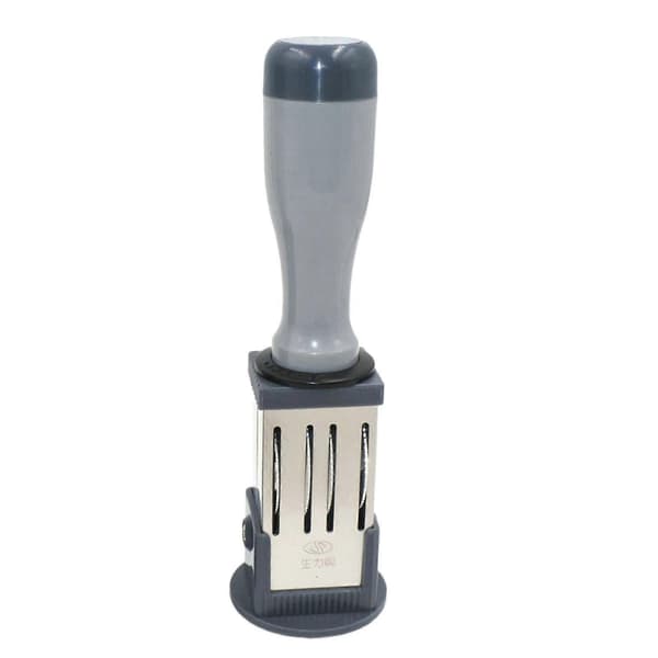 Rubber Stamp Line Date Adjustable Round Date Stamp for Scrapbooking Packaging Rubber Date Roller Stamp for Office Circular 32MM Circular 32MM