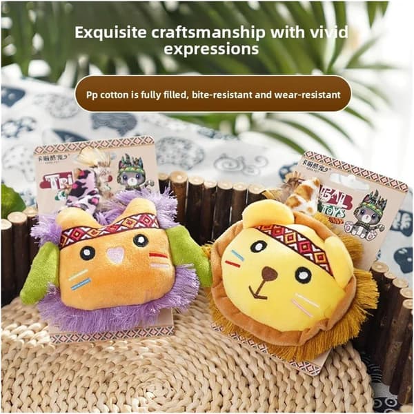Elephant Plush Cat Toy with Catnip & Feather Tassel, Interactive Chew Toy for Kittens, Relieves Boredom & Play elephant elephant