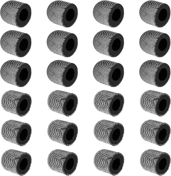 24 stk. erstatningstupper for pekepenn i netting (7 mm, 6 mm)