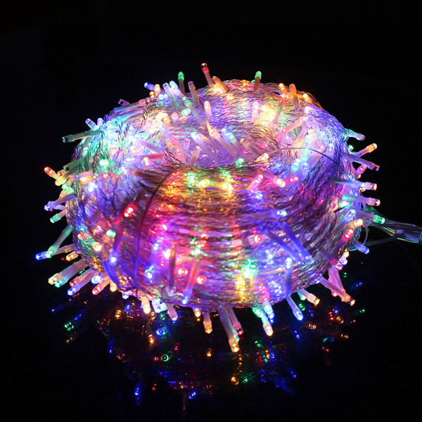 1 Pack Fairy Lights -paristokäyttöinen, merkkijono valot vilkkuvat ja jatkuva valotila, hopeanväriset minivalot festivaaleille