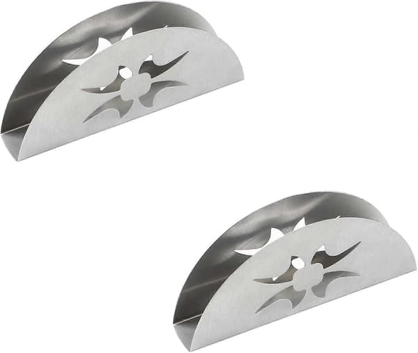 2-pack Stainless Steel Napkin Holders, Minimalist Napkin Racks for Kitchen Counters and Dinner Tables
