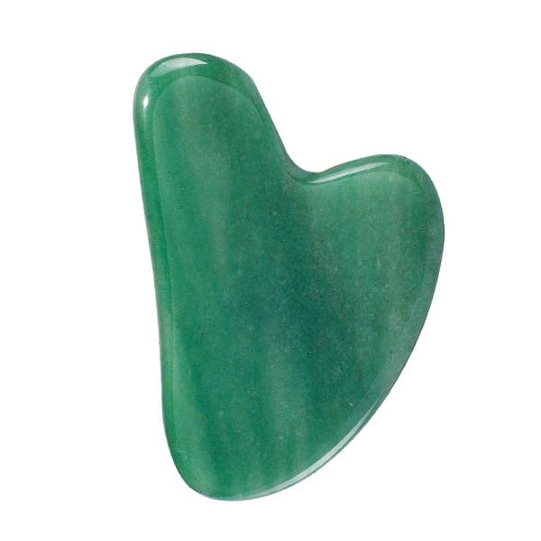 Gua Sha -kasvohoitotyökalu, Natural Jade Stone Guasha Board SPA-akupunktioterapian laukaisupisteen hoitoon, Gua Sha kaapiva hierontatyökalu (gree)