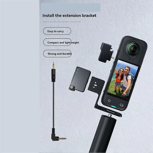 Invisible Microphone Cold Shoe för Insta360 X4/för DJI Mic Mini Mikrofonadapter Kameratillbehör