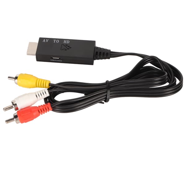 RCA til HD Multimedia Interface-omformer Støtter 720P til 1080P HD-utgang AV til HD Multimedia Interface-omformeradapter