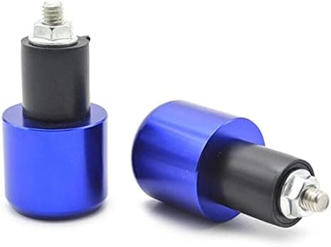 2 stk 7/8 tommer 22mm motorcykelstyr endepropper Blå Blue
