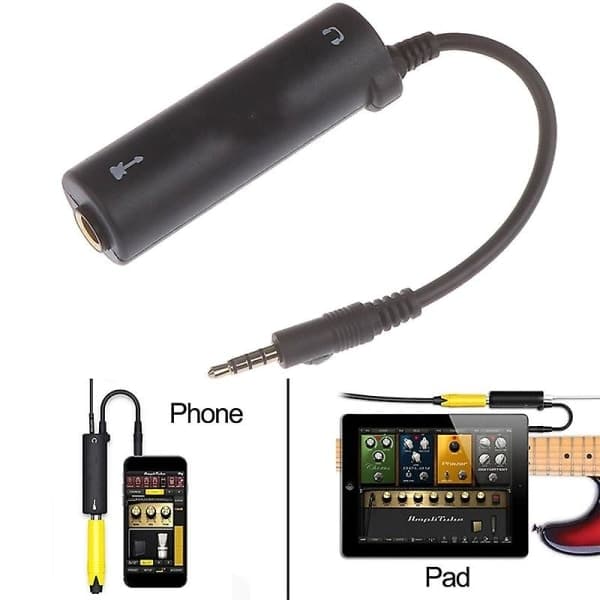 Gitar Interface I-rig Converter Erstatningsgitar for Telefon Gitar Lyd Interface Telefonkabel