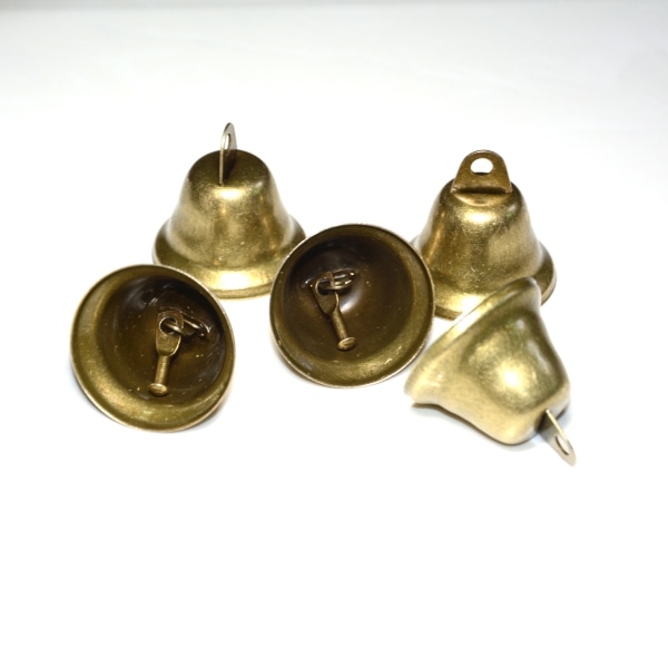 5 STK Bronse Jingle Bells Vintage Messing Farge Mini for Bryllupsdører Hundehalsbånd Smykker Sy Jul Hallowmas dekorasjon