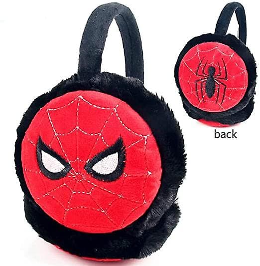 Boys Earmuffs Soft Plush Lined Knitted Ear Warmers Kids Winter Earmuffs