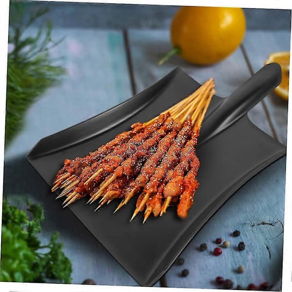 Tableware Plate Frosted Imitation Porcelain Spades Tableware Plate, snack tray BBQ plate, b