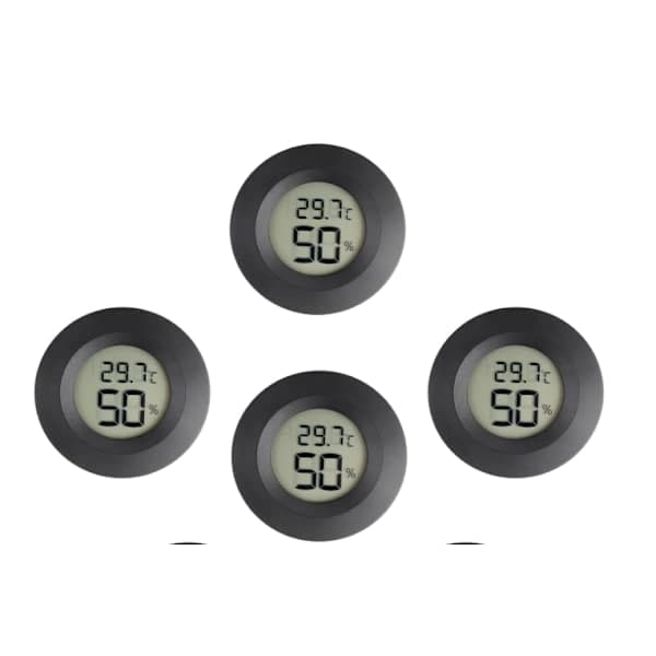 Mini hygrometertermometer, LCD digital hygrometer, lille indendørs hygrometertermometer, hjemmetermometer hygrometer, krybdyr 4stk 4stk 4stk 4pc