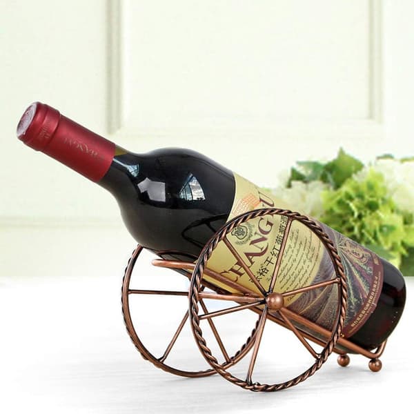 Metal Wine Rack, Tabletop Wine Bottle Display, Metal Bottle Holder Storage Shelf