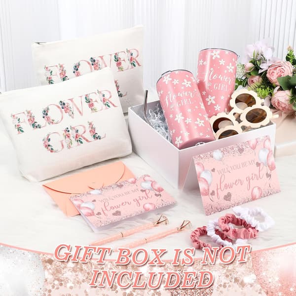 16 stk. blomsterpikeforslag til bryllup Light Pink Daisy