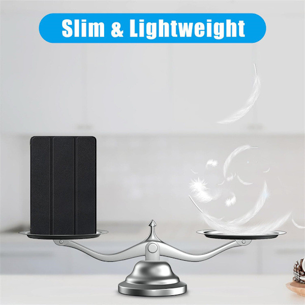 Slankt sort tri-fold etui til Samsung Tab A7 Lite 8.7