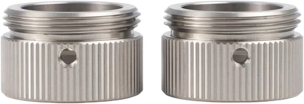 Radiatoradaptere M30 x 1,5 2-pak rustfrit stålventil til RA/Rav/Ravl, med installationshardware