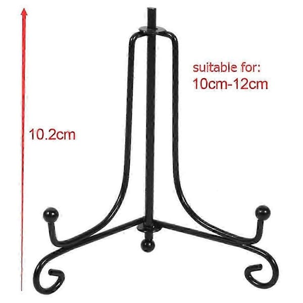 (4-pack) Iron display stand, easel plate display photo holder, displays picture frames, cookbook