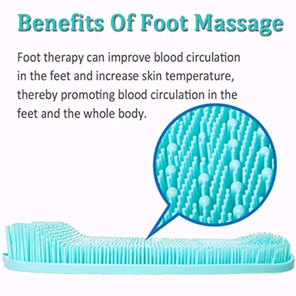Foot Cleaner & Shower Foot Massager by - Jalkojen pesuri suihkukäyttöön - Jalkojen hoito miehille ja naisille (vihreä)