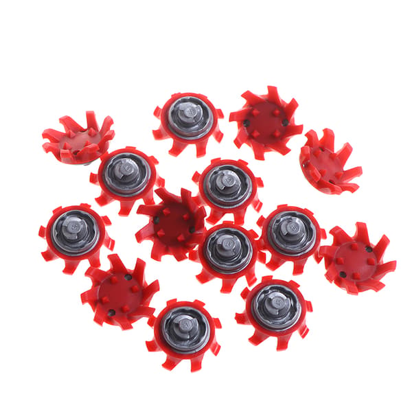 14x Røde Golfsko Spikes Hurtig Twist Knapper til Footjoy
