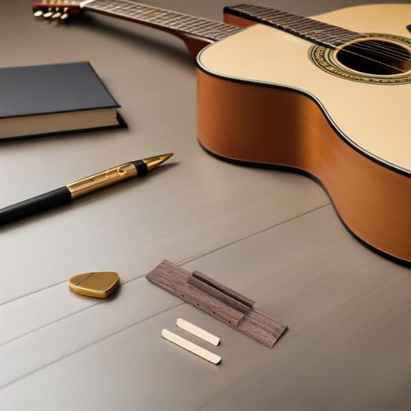 Ukulele del tilbehør Træbro Sadel Sadel Premium Træmateriale Brun Let at bruge Udskift bro