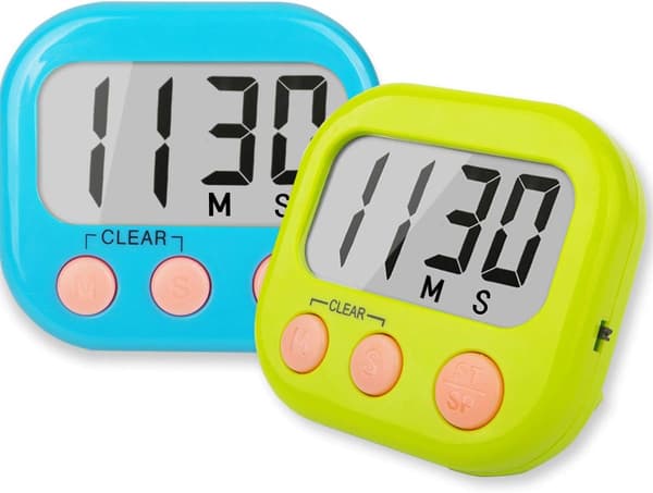 2-pakning klasseromstimer for lærere og barn, stor magnetisk digital timer