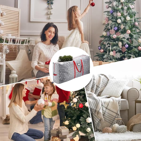 165x38x76cm Christmas Tree Storage Bag Christmas Tree Storage Container Christmas Tree Storage Bag with Zipper Artificial Christmas Tree Storage Bag
