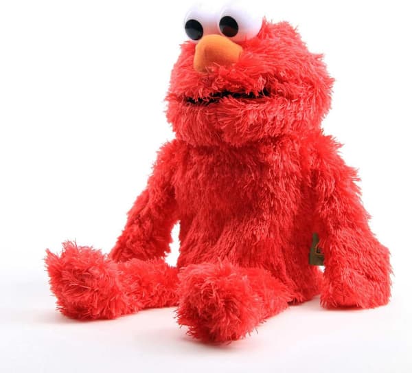 Elmo Docka Plysch Röd Nalle Handdocka Leksak Present