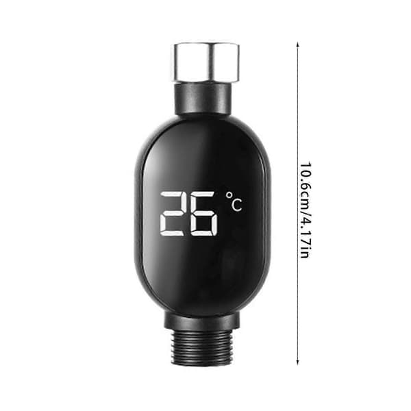 Vandtæt brusehoved med temperaturdisplay, termisk sensor brusehoved, hjemmebrug 1 stk. 1pcs