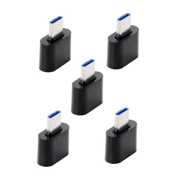 5 KPL/Sarja CY UC-086 Typ-C USB-C - USB 2.0 480Mbps OTG-sovitin puhelimelle, tabletille ja USB-kaapelille ja