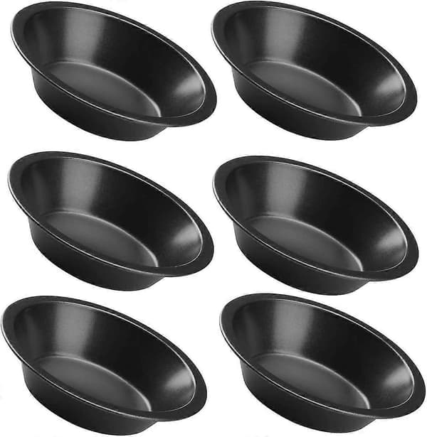 Individuelle tærteforme Runde Mini Tærteforme Non-Stick Belægning Quiche Bageforme