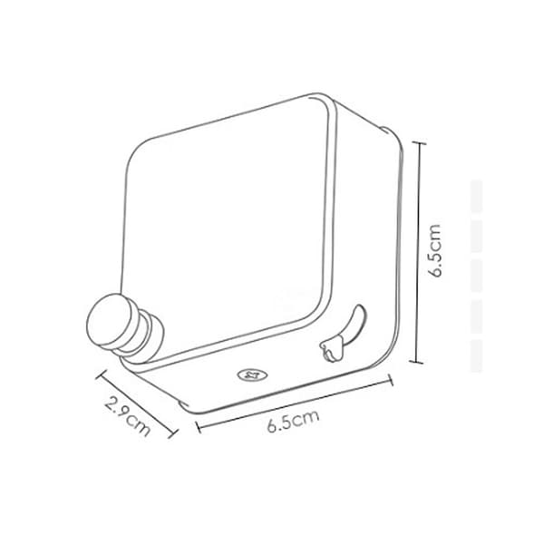 Infällbart torkställ, väggmonterat rostfritt stålrep utan borrning, svart
