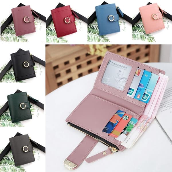 Kortholder til damer, clutch, rosa Pink Pink